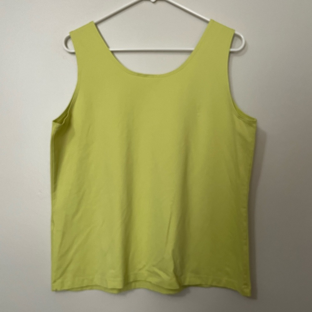 Women's Neon Green Tank Top - Picture 3 of 5
